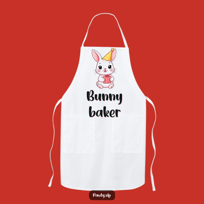 Funny Rabbit Party Apron, Gift Box Kitchen Fun, Festive Chef Gear, Hilarious Gift