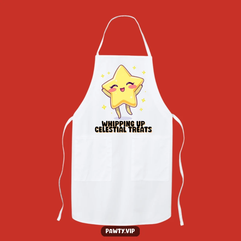 Funny Star Kitchen Apron: Winking Jigging Celestial Bib, Ideal Fun Gift