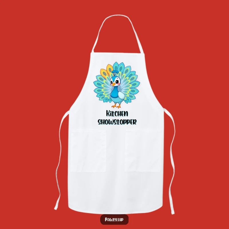 Funny Peacock Pride Apron – Chef's Fabulous & Colorful Kitchenwear