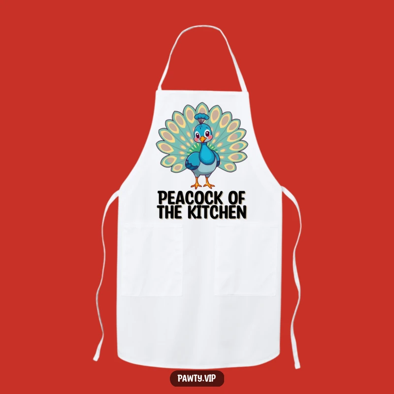 Funny Peacock Chef Apron - Hilarious Statement Accessory for Proud Cooks