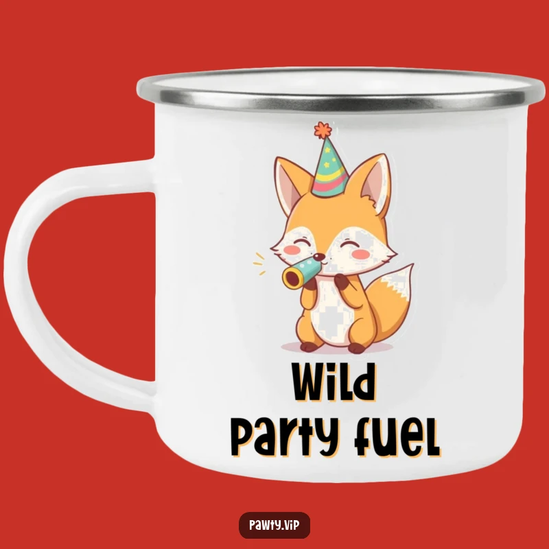 Funny Fox Party Camping Mug: Enjoy Your Adventure With This Hilarious Cup