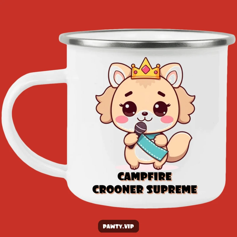Funny Kawaii Animal Campfire Singer Mug - Outdoor Adventure Gift