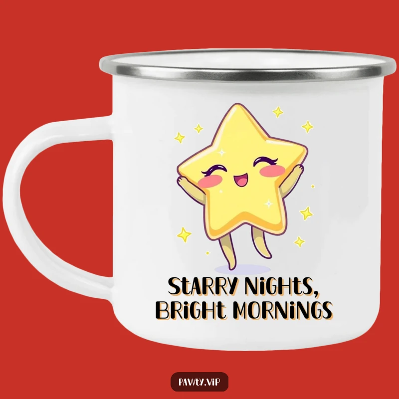 Funny Outdoor Star Mug: Winking Jigging Celestial Camp Cup, Ideal Fun Gift