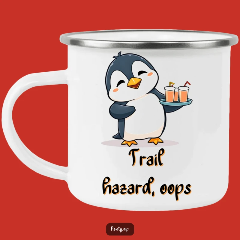Funny Penguin Camping Mug: Flustered Drinks Penguin Mug, Perfect Outdoor Mishap Gift