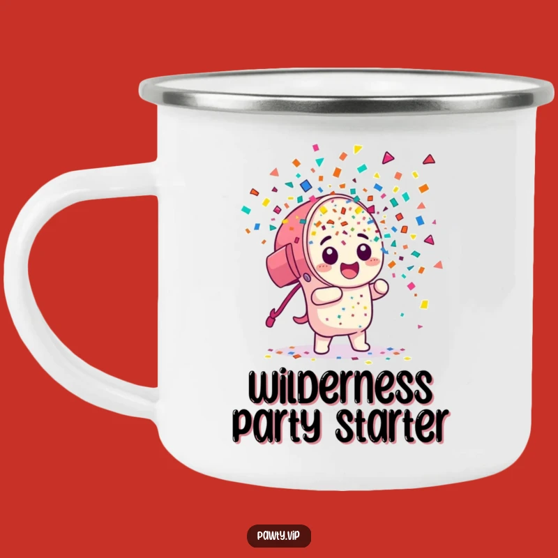 Funny Confetti Cannon Camping Mug: Fuel Your Adventures with Festive Cheer