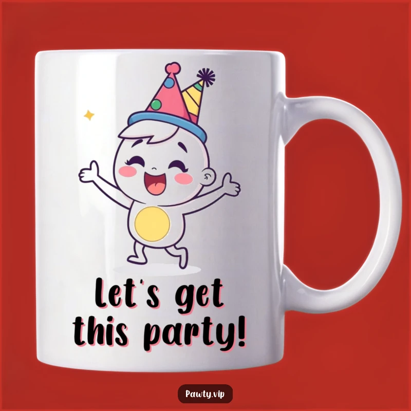 Funny Party Character Mug: Happy Dancer Gift for Celebration Lovers