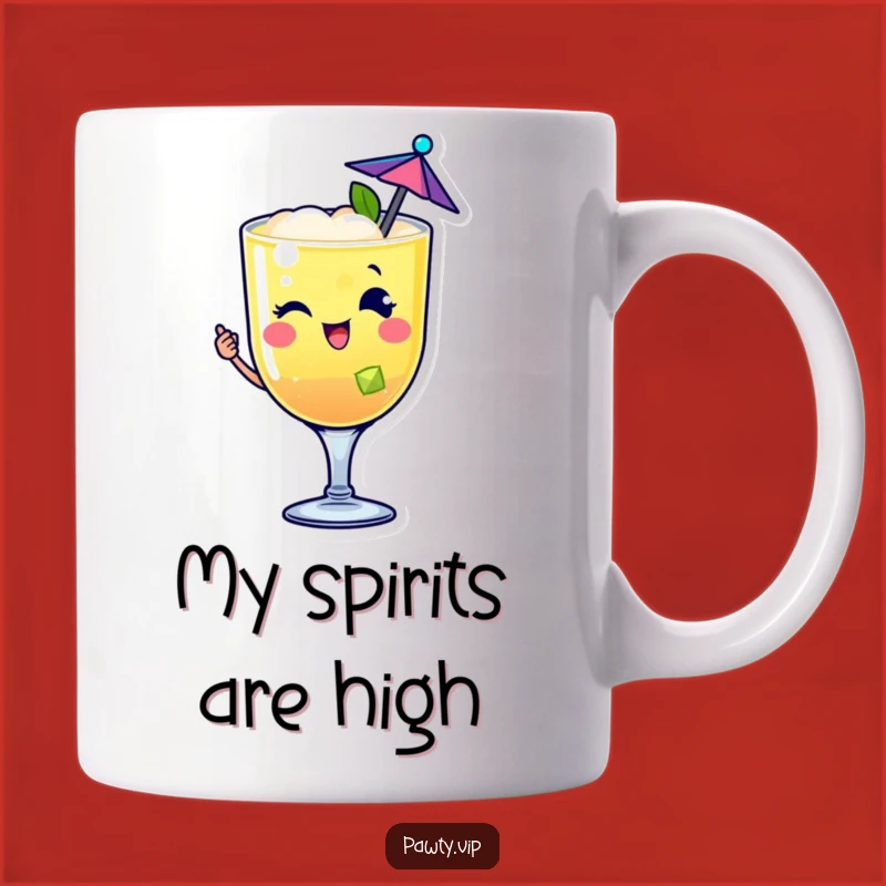 Funny Cocktail Drink Mug: Happy Wink, Perfect Party Starter Gift