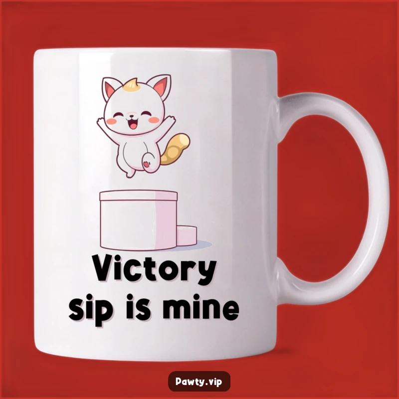 Funny Kawaii Animal Victory Mug - Perfect Award Gift for Winners