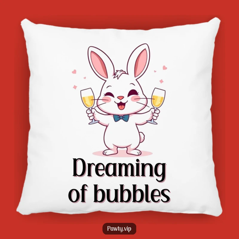 Snuggle Up to Celebration: Funny Juggling Rabbit Pillow, Delightful Funny Gift!