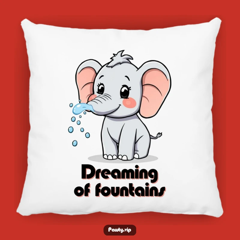 Funny Elephant Water Spray Pillow: Cozy & Hilarious Accent for Playful Comfort
