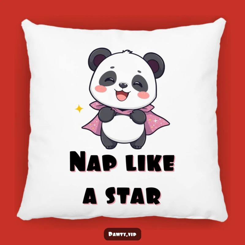 Funny Panda Hero Pillow: Cozy Comfort with a Giggling Panda, Your Soft Funny Gift