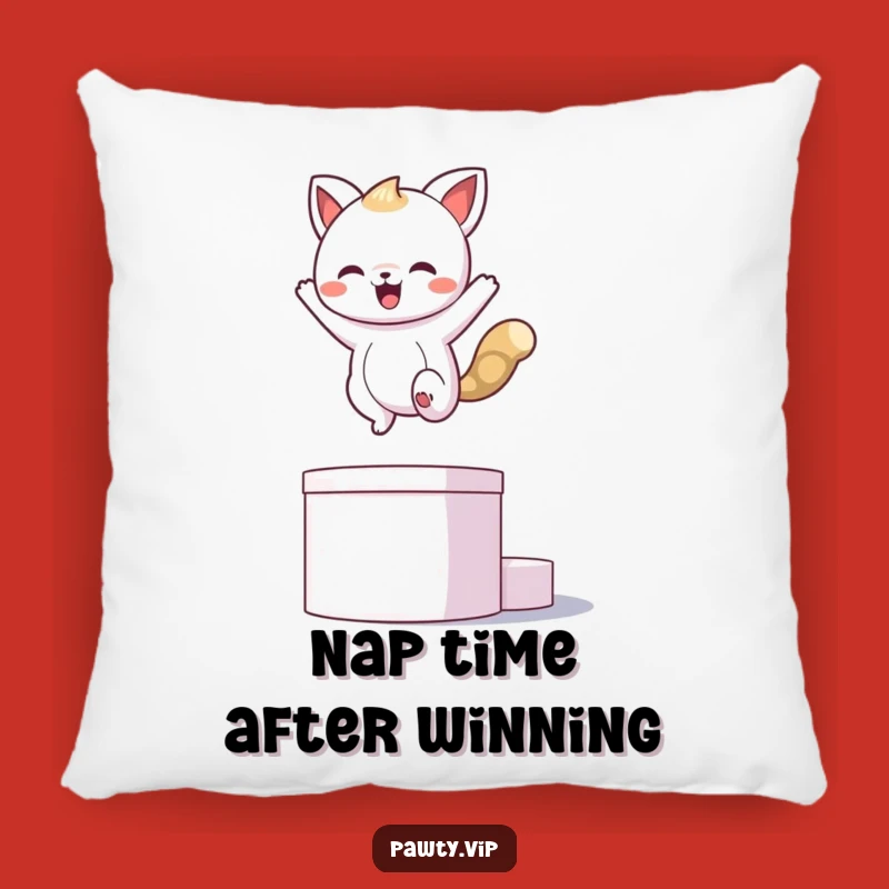 Funny Kawaii Animal Victory Pillow - Cozy and Hilarious Comfort Gift
