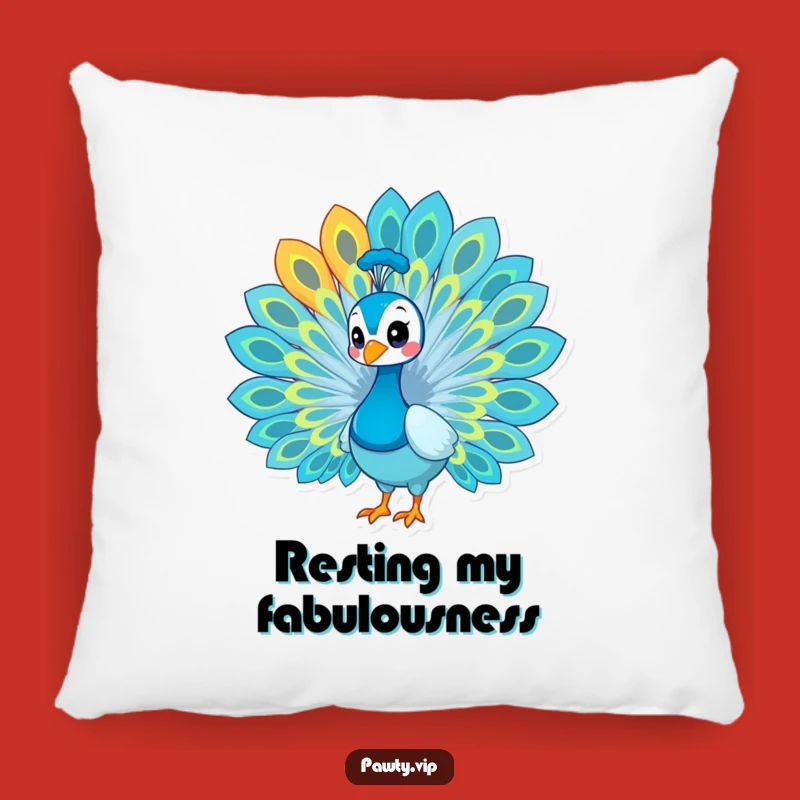 Funny Peacock Pride Pillow – Comfy & Elegant Accent for Your Home
