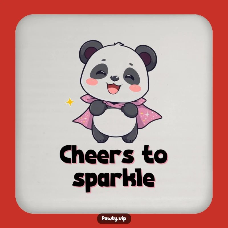 Funny Panda Cape Coaster: Protect Surfaces with Hero Style, Chic Funny Gift