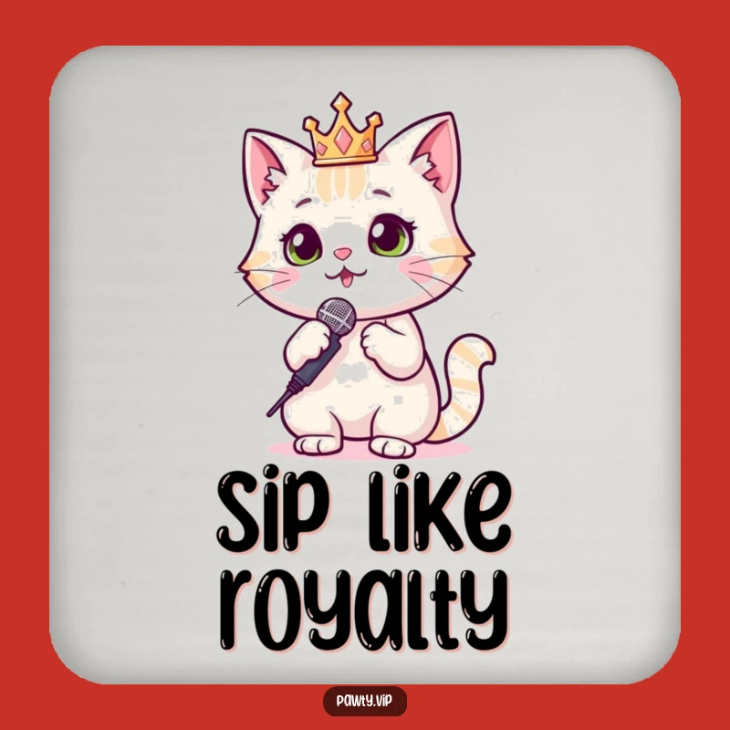 Funny Cat Coasters: Sparkly Surfaces for Star Drinks