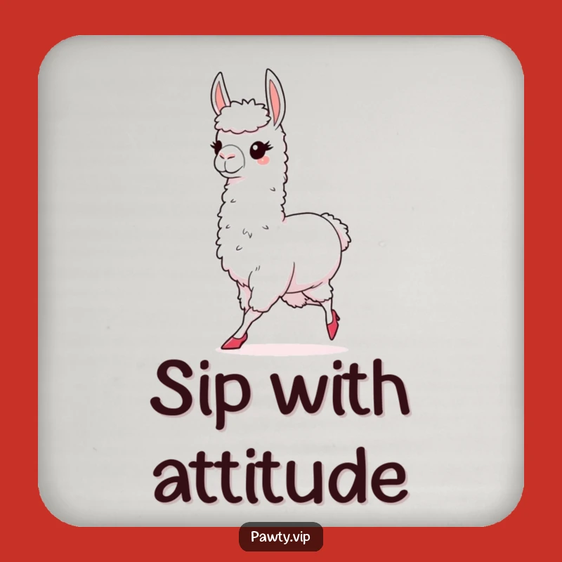 Funny Llama Coasters: Chic High Heels Llama Coasters, Perfect Fashion Bar Gift