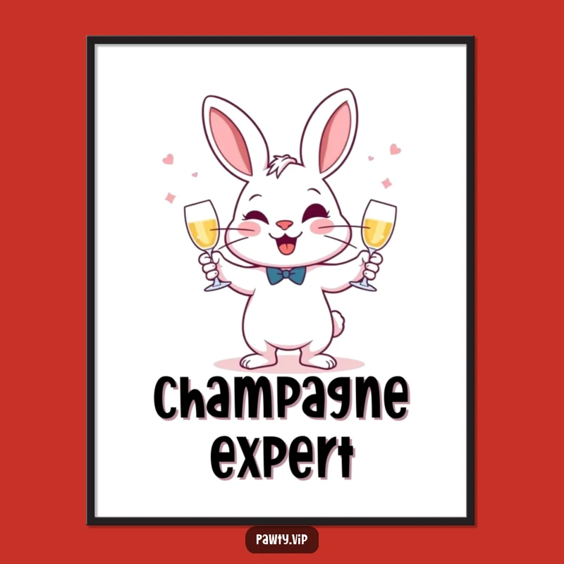 Wall Worthy Whimsy: Funny Juggling Rabbit Poster, a Great Funny Gift!