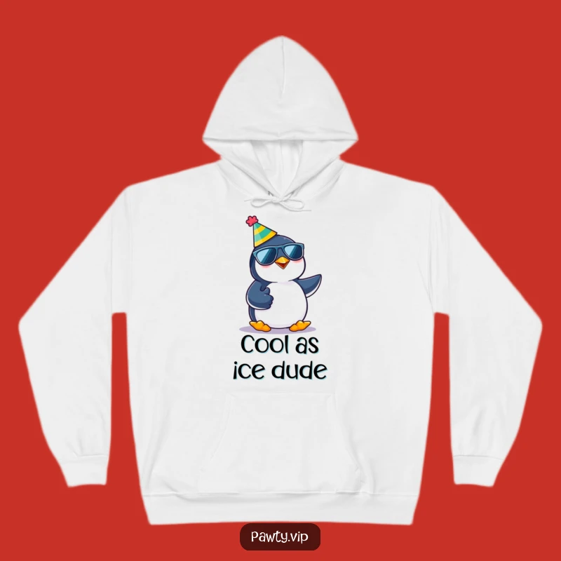 Funny Party Penguin Thumbs Up Hoodie: Stay Cozy and Cool with This Hilarious Wear