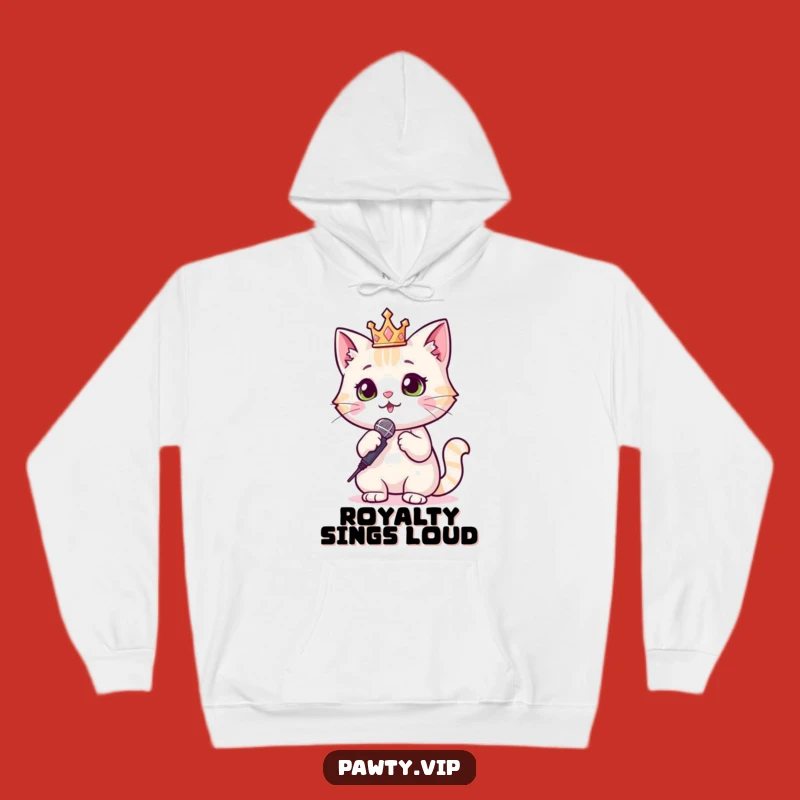 Cozy Funny Cat Hoodie: Sparkly Star Comfort and Style