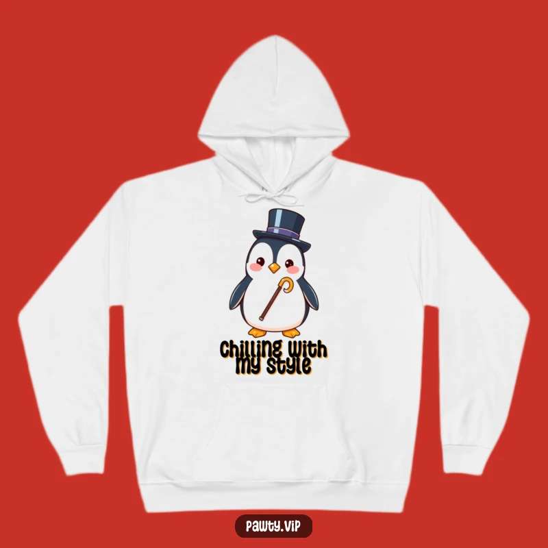 Cozy Funny Penguin Hoodie: Dapper Charm for Chilly Days!