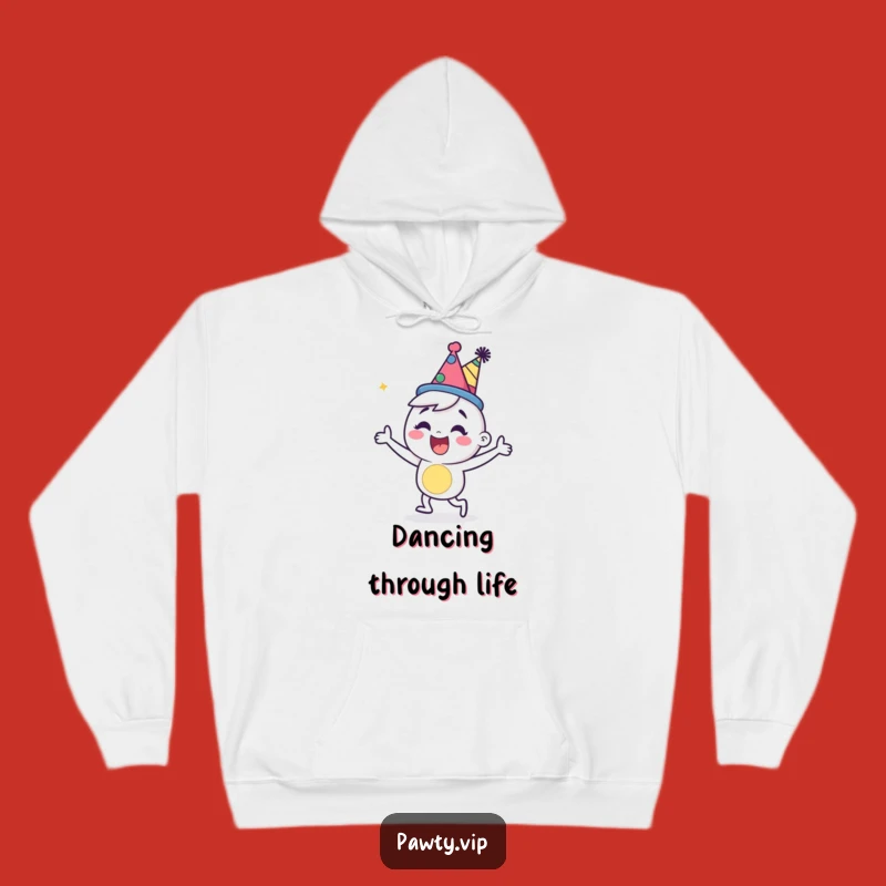 Funny Party Character Hoodie: Cozy Dancer Gift for Festivities