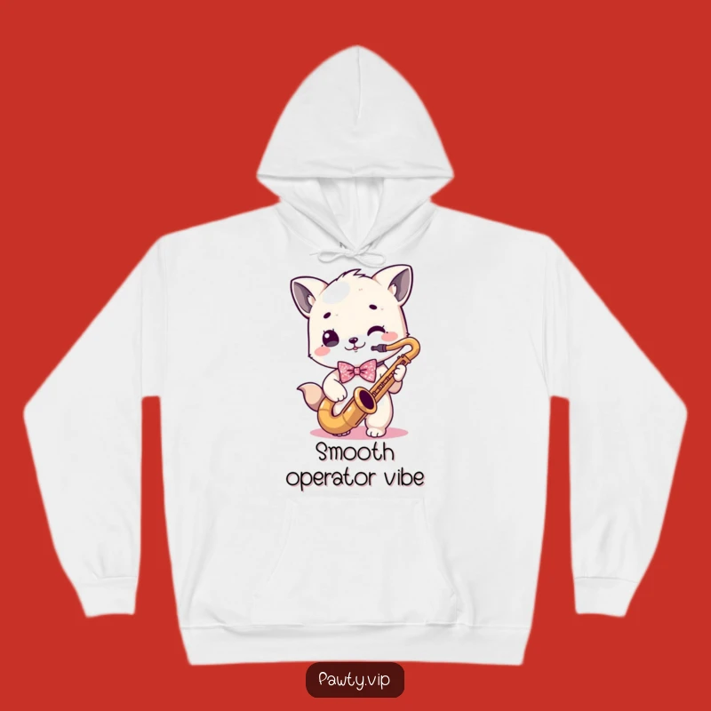 Funny Kawaii Animal Jazz Musician Hoodie - Cozy and Hilarious Gift