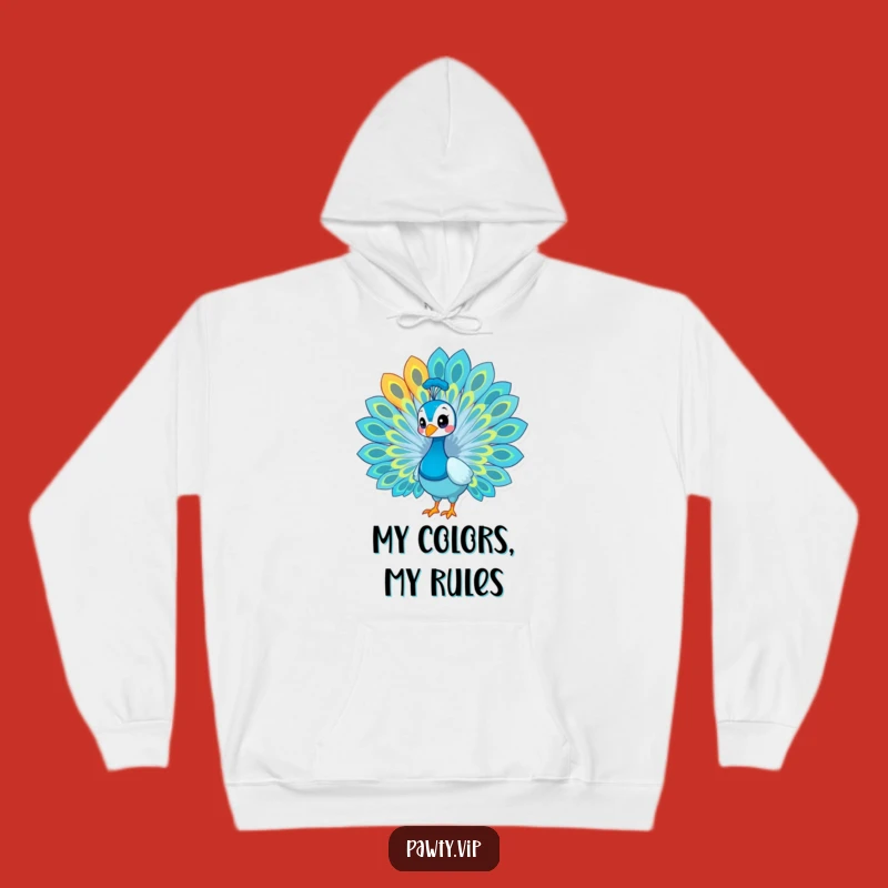 Funny Peacock Pride Hoodie – Cozy & Colorful Statement Wear Gift