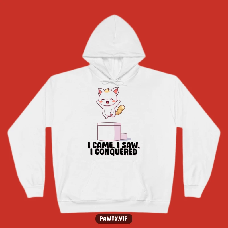 Funny Kawaii Animal Victory Pose Hoodie - Cozy and Hilarious Gift