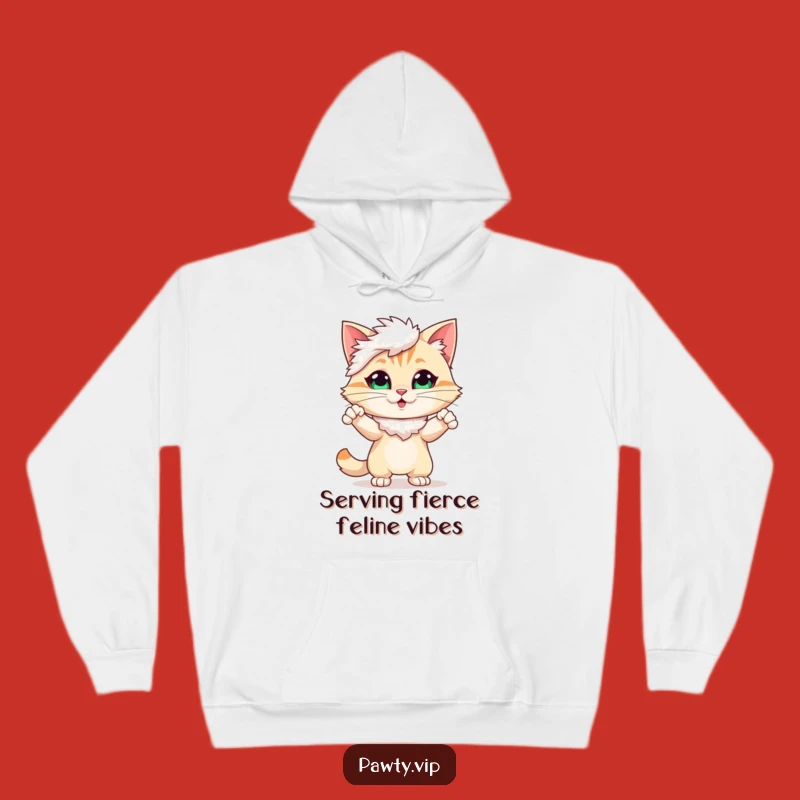 Funny Drama Cat Hoodie: Cozy Comfort with a Hilarious Flair