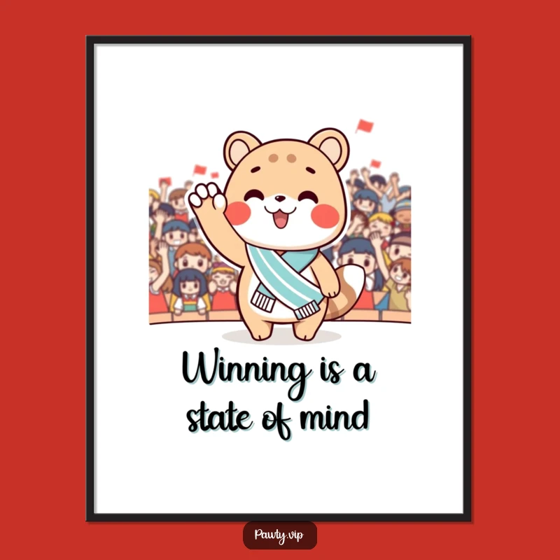 Free Printable Wall Art: Sashed Animal Waving for DIY Cheerful Home Decor Download