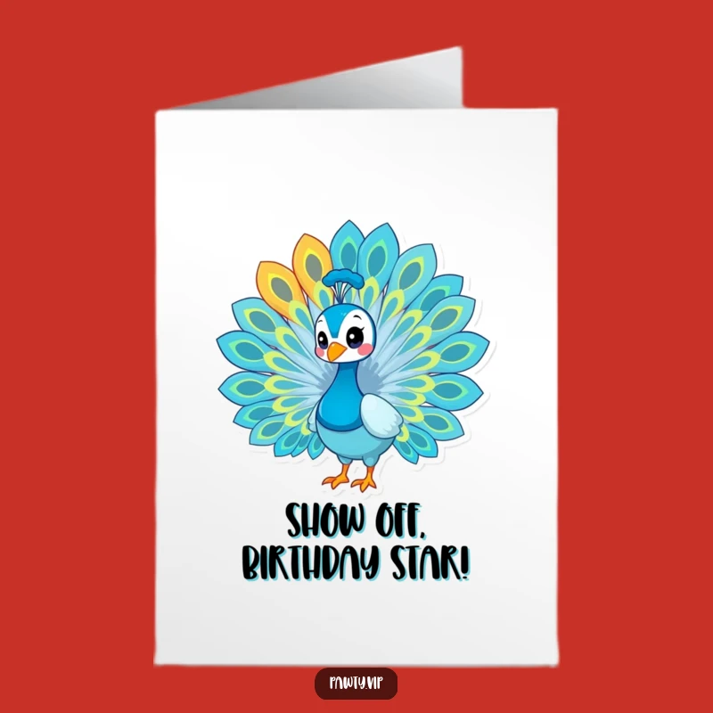 Free Printable Peacock Birthday Card: Funny Downloadable for a Fabulous Celebration