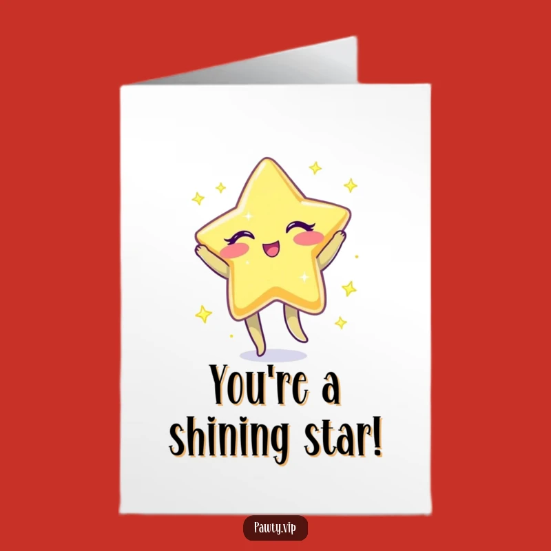 Free Printable Star Congratulations Card: Winking Jig for a Funny Downloadable Gift!