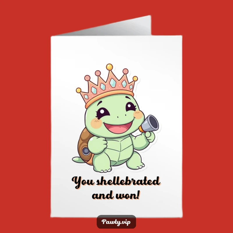 Free Printable Turtle Congrats Card: Sparkling Celebration for a Humorous Downloadable Gift