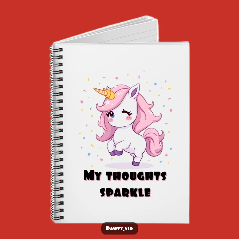 Funny Kawaii Unicorn Notebook: Shimmering Mane Dancing For Magical Notes & Ideas