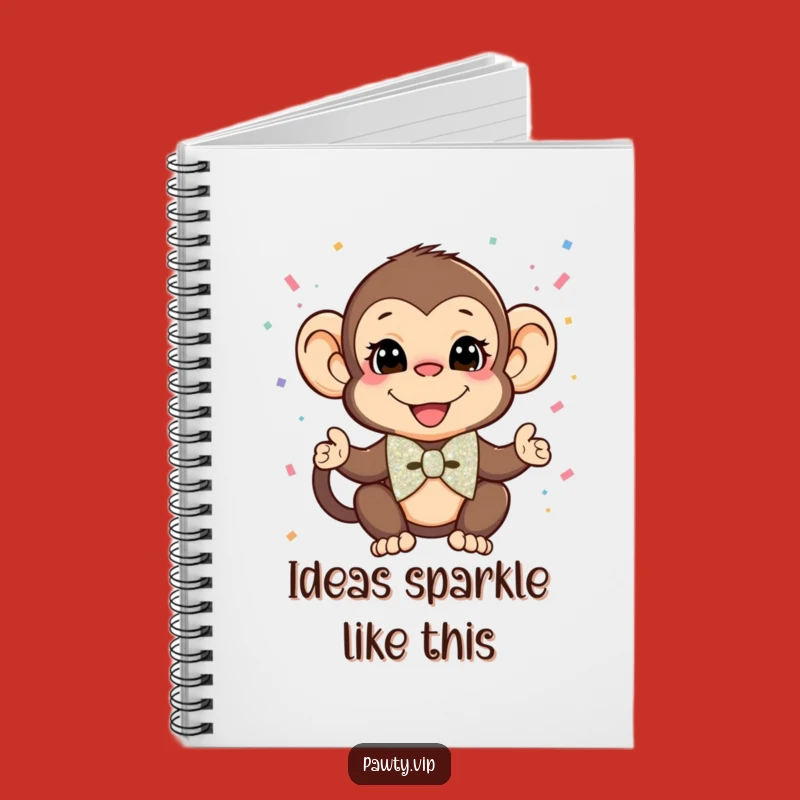 Funny Monkey Confetti Notebook: Hilarious Journal for Party Ideas & Notes