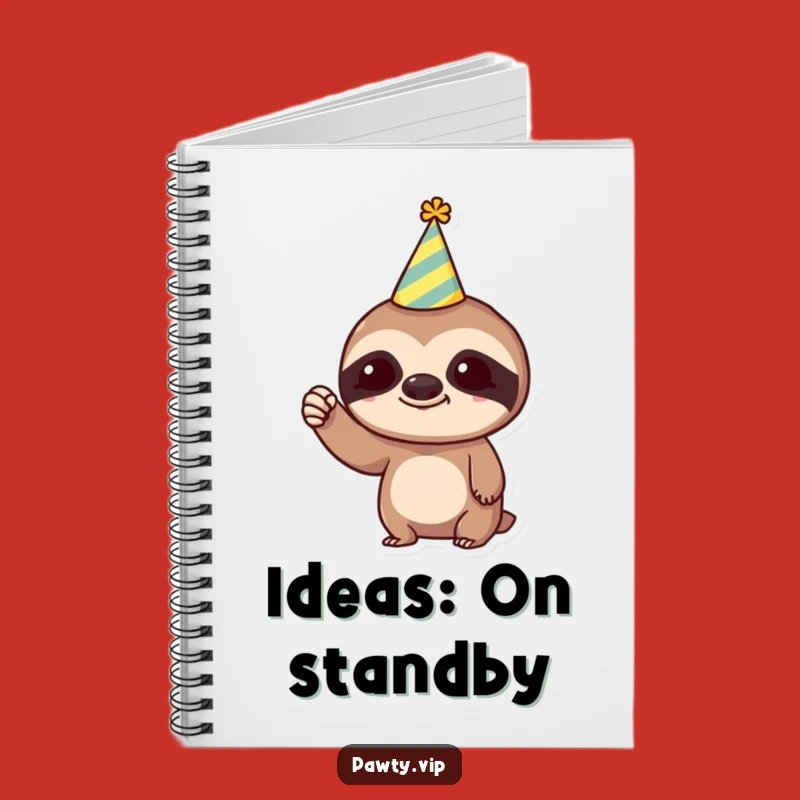 Funny Sloth Notebook: Trendy Party Sloth Fist, Perfect Funny Gift for Journaling and Ideas