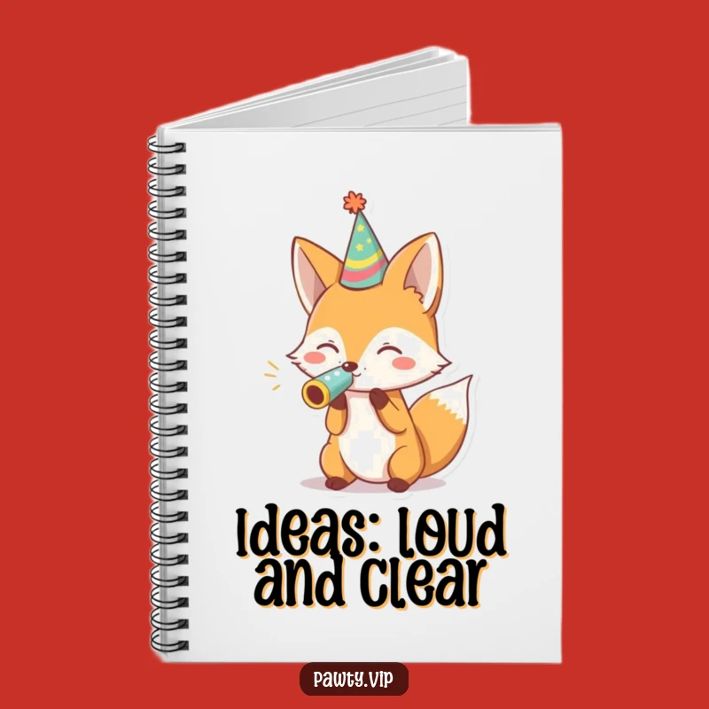 Funny Fox Party Notebook: Jot Down Ideas With This Hilarious Celebration Journal