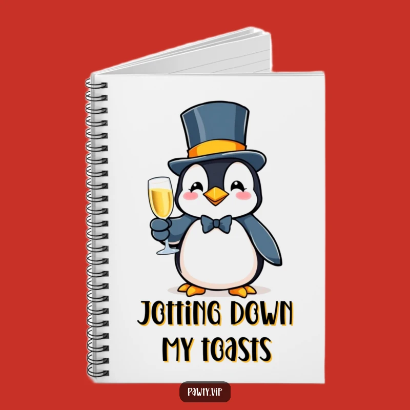 Funny Penguin Gala Notebook: Sophisticated Journal for Ideas Gift