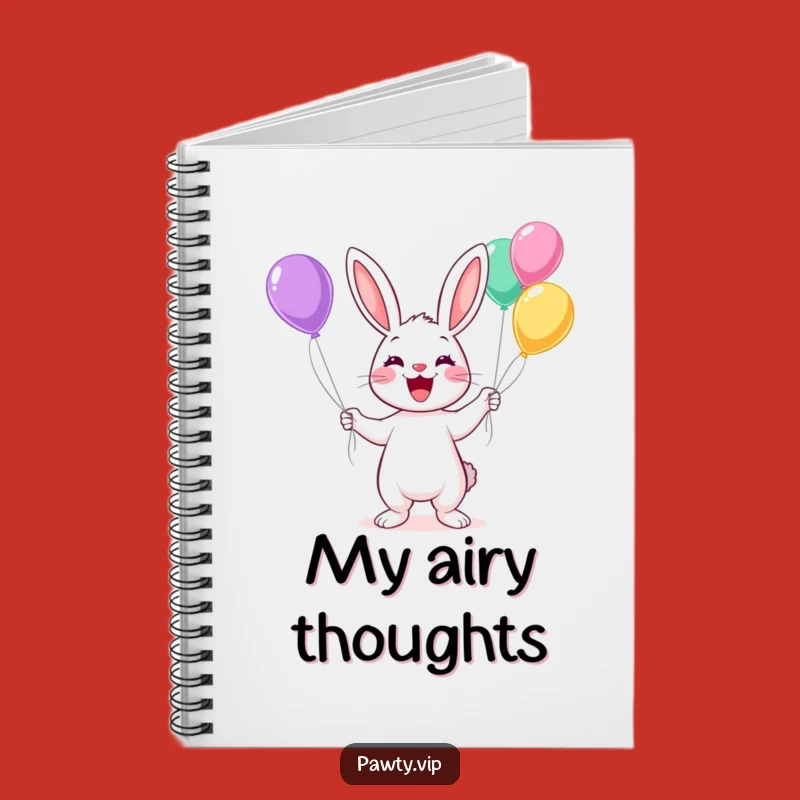 Funny Kawaii Rabbit Juggling Notebook: Cheerful Journal Gift