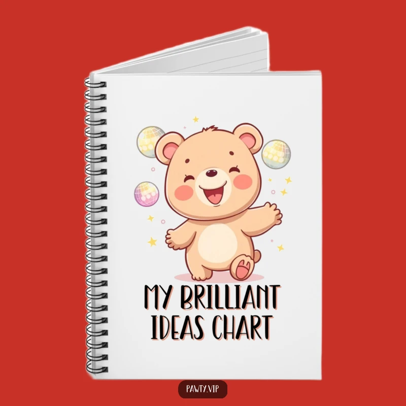 Funny Disco Bear Juggling Notebook: Capture Your Ideas with This Hilarious Journal
