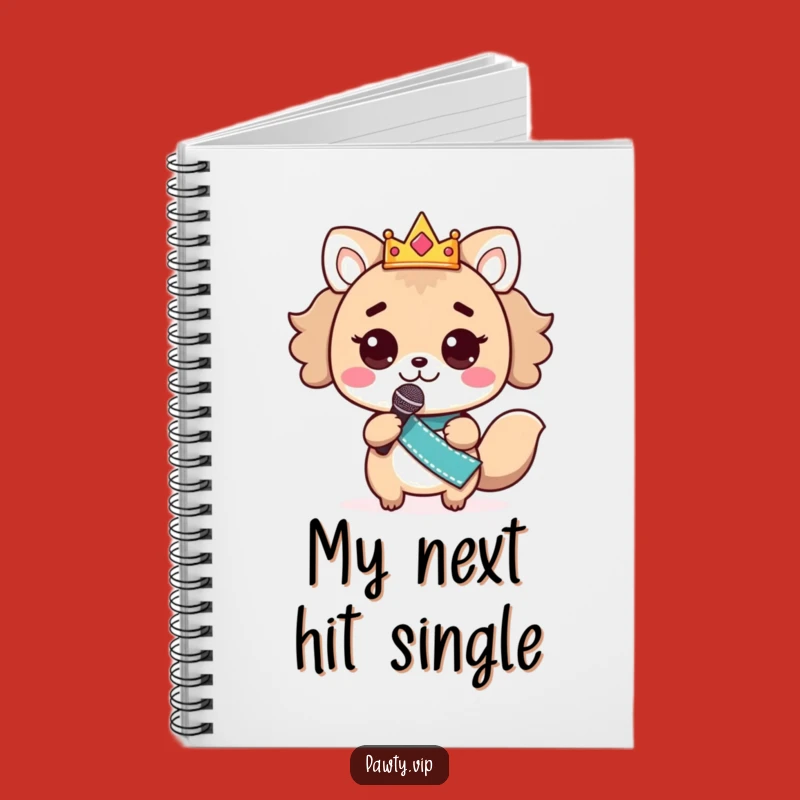 Funny Kawaii Animal Songwriter Notebook - Perfect Creative Gift