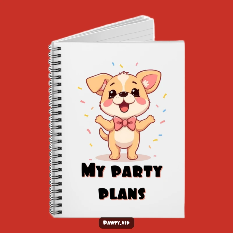 Funny Dog Notebook: Jot Down Party Plans and Ideas