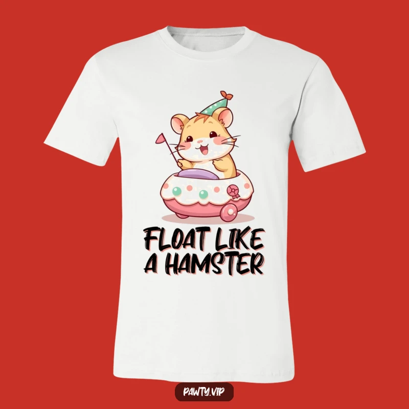 Funny Hamster Party T-Shirt: Hilarious Float Rider Gift