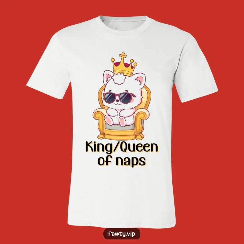 Funny Kawaii Throne T-Shirt - Hilarious Regal Animal Tee Gift