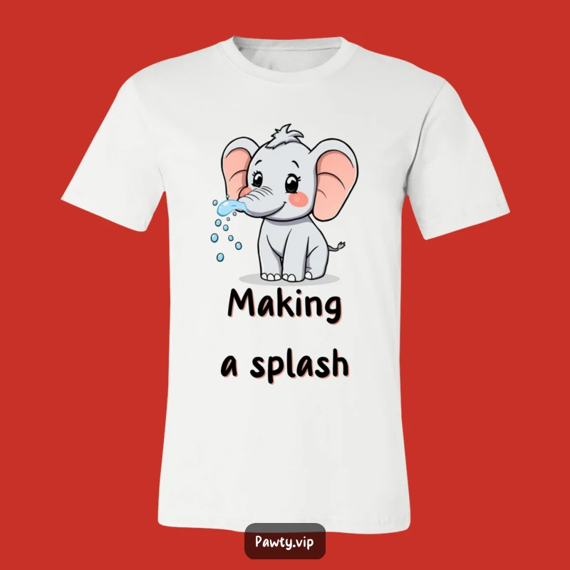 Funny Elephant Sparkle Spray T-Shirt: Hilarious & Refreshing Outfit for Fun Lovers