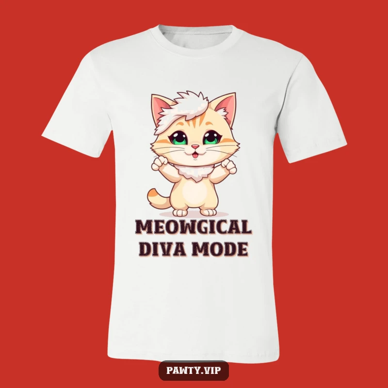 Funny Feather Boa Cat T-Shirt: A Hilarious Gift for Fashionistas