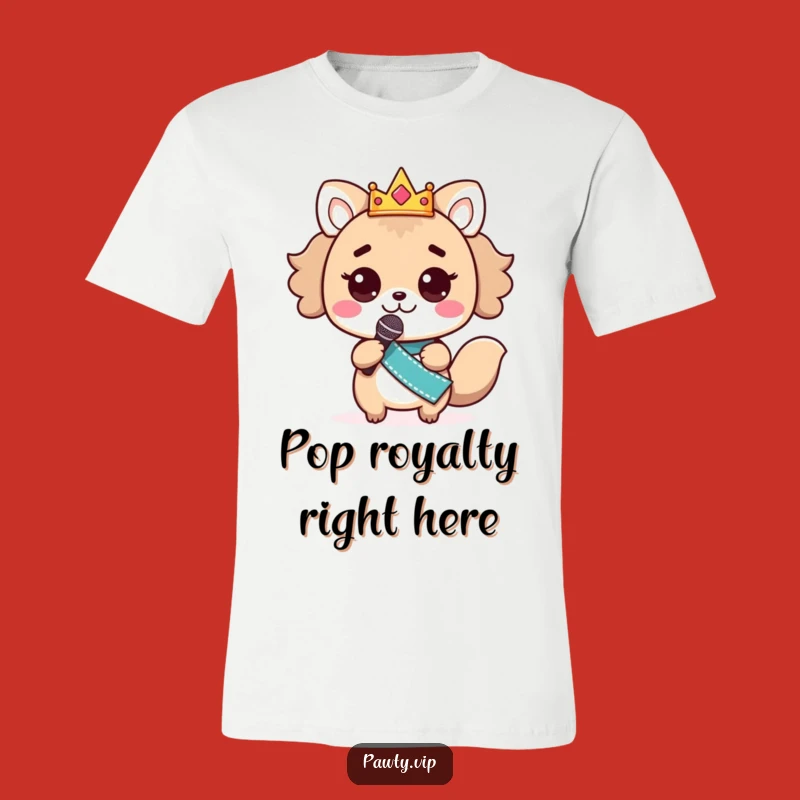 Funny Kawaii Animal Singing Star T-Shirt - Hilarious Gift for Performers