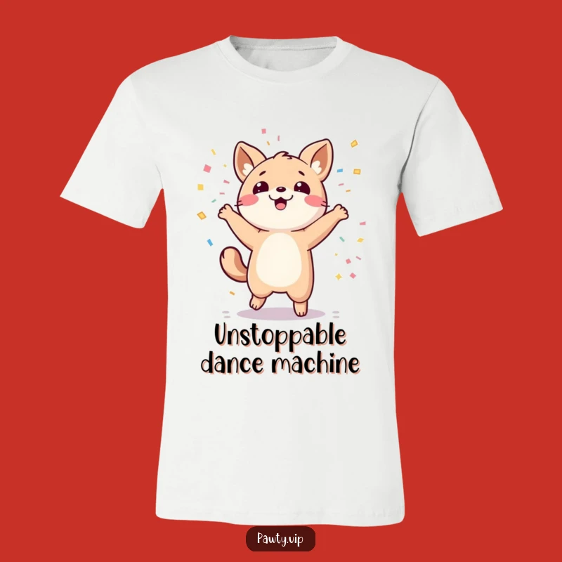 Funny Kawaii Animal Dance Party T-Shirt - Hilarious Celebration Tee